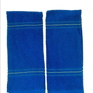 Two Pioneer Woman Fiona Collection Dark Blue Kitchen Towels NWOT